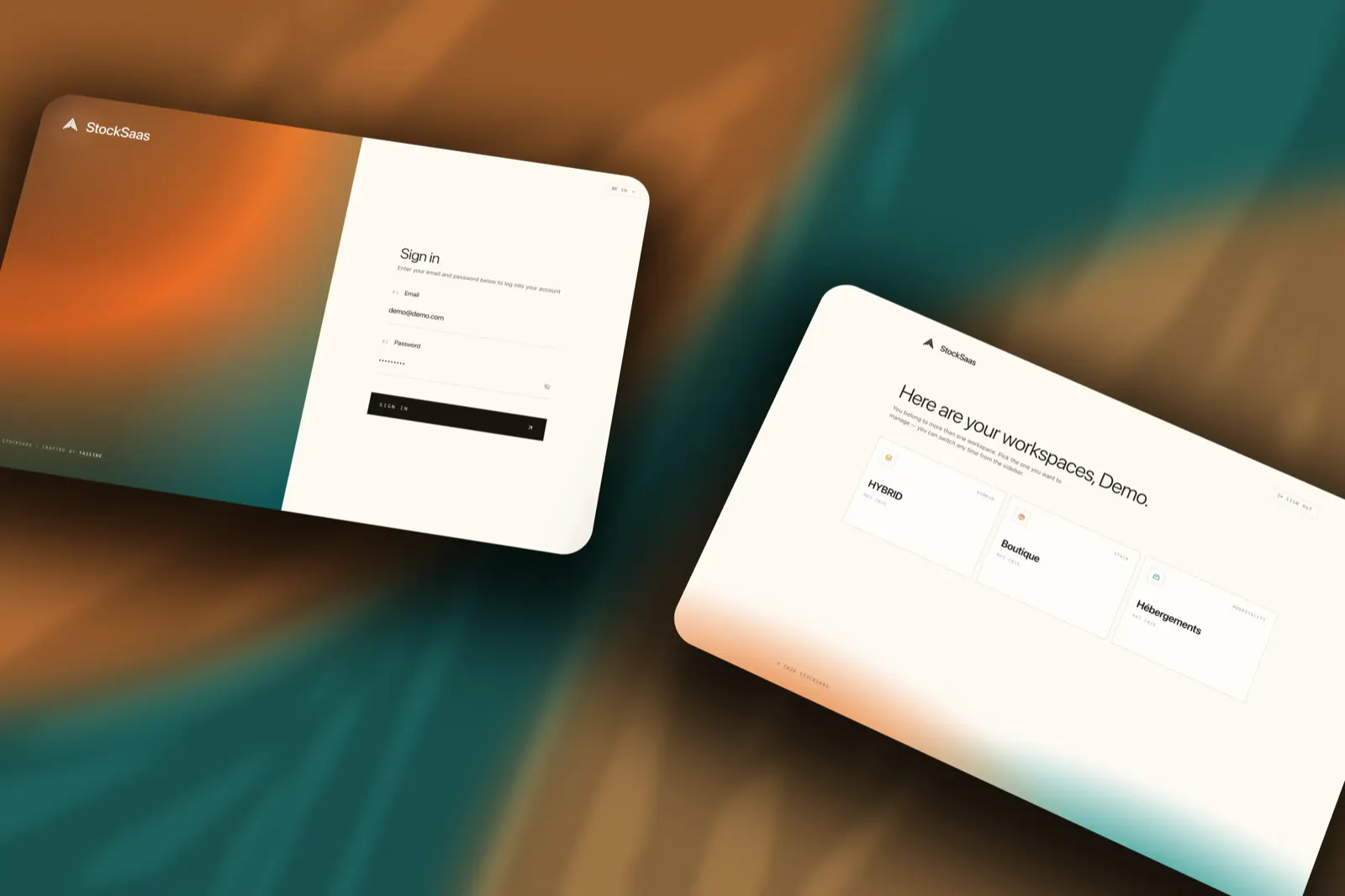 The Modus dashboard: stock, orders and customers for a small business